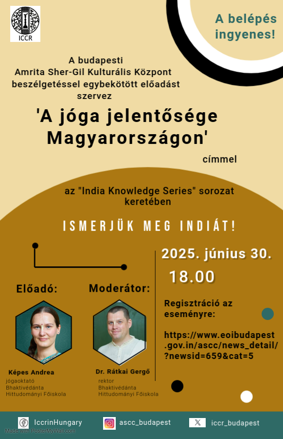 Ismerjük meg Indiát! - India Knowledge Series 8. / A jóga jelentősége Magyarországon